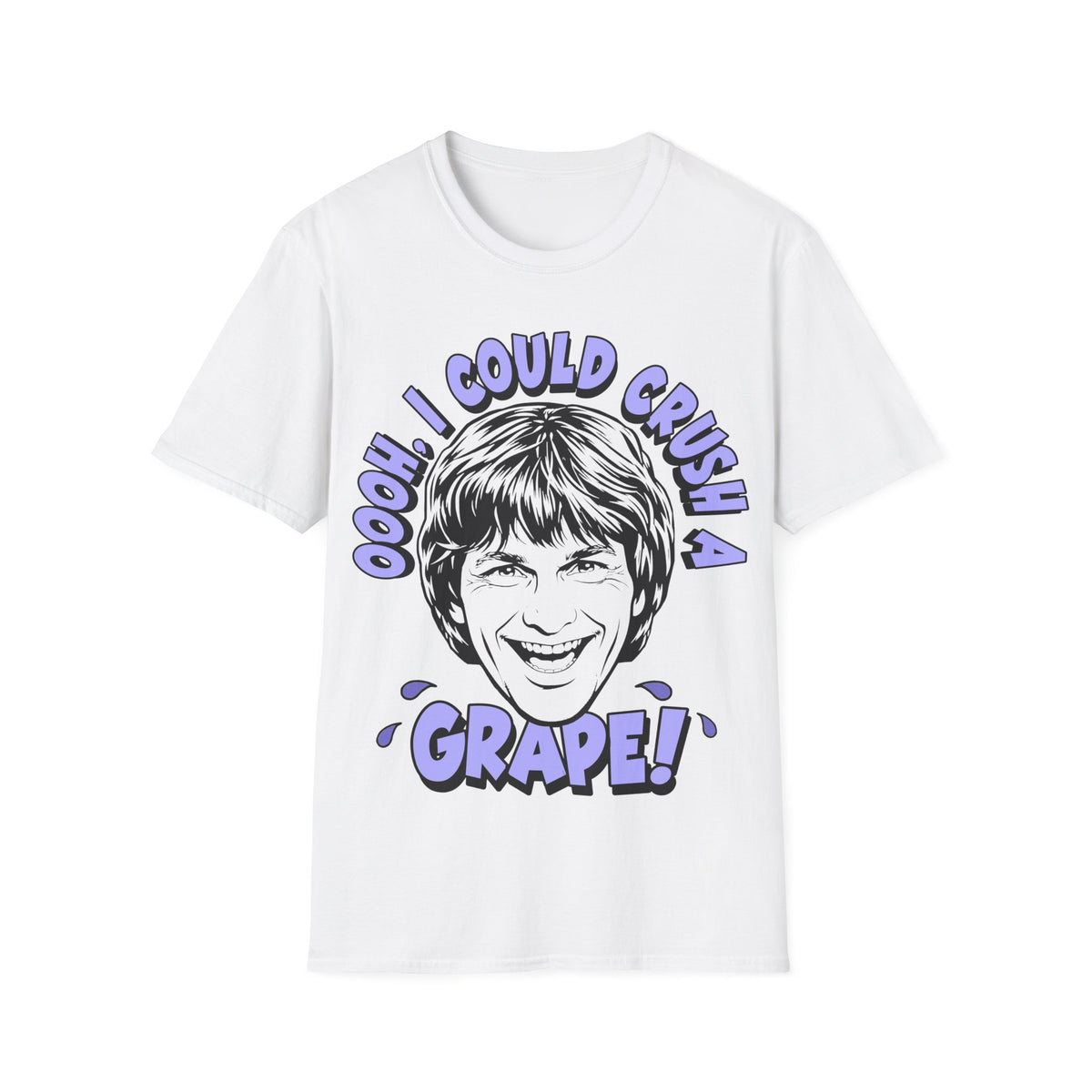 Retro 80s Graphic T-Shirt — “Oooh I Could Crush A Grape!”