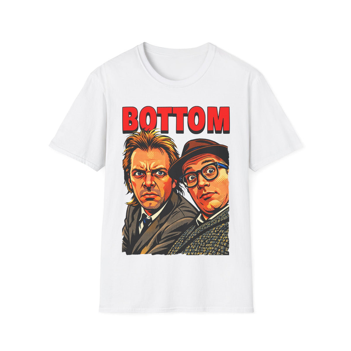 Vintage Comedy Duo T-Shirt — 90s TV "BOTTOM"