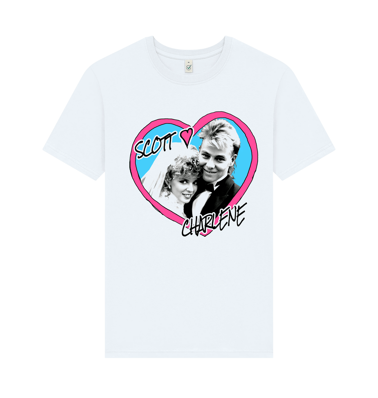 White Printed T-shirt Front