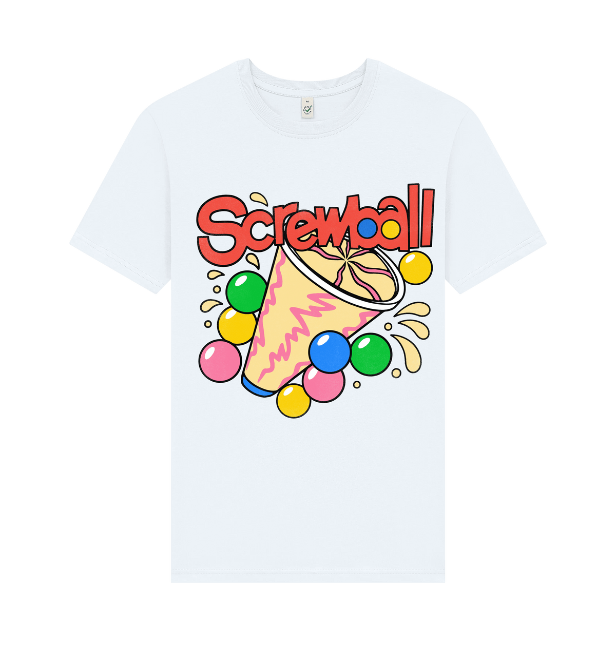 White Printed T-shirt Front