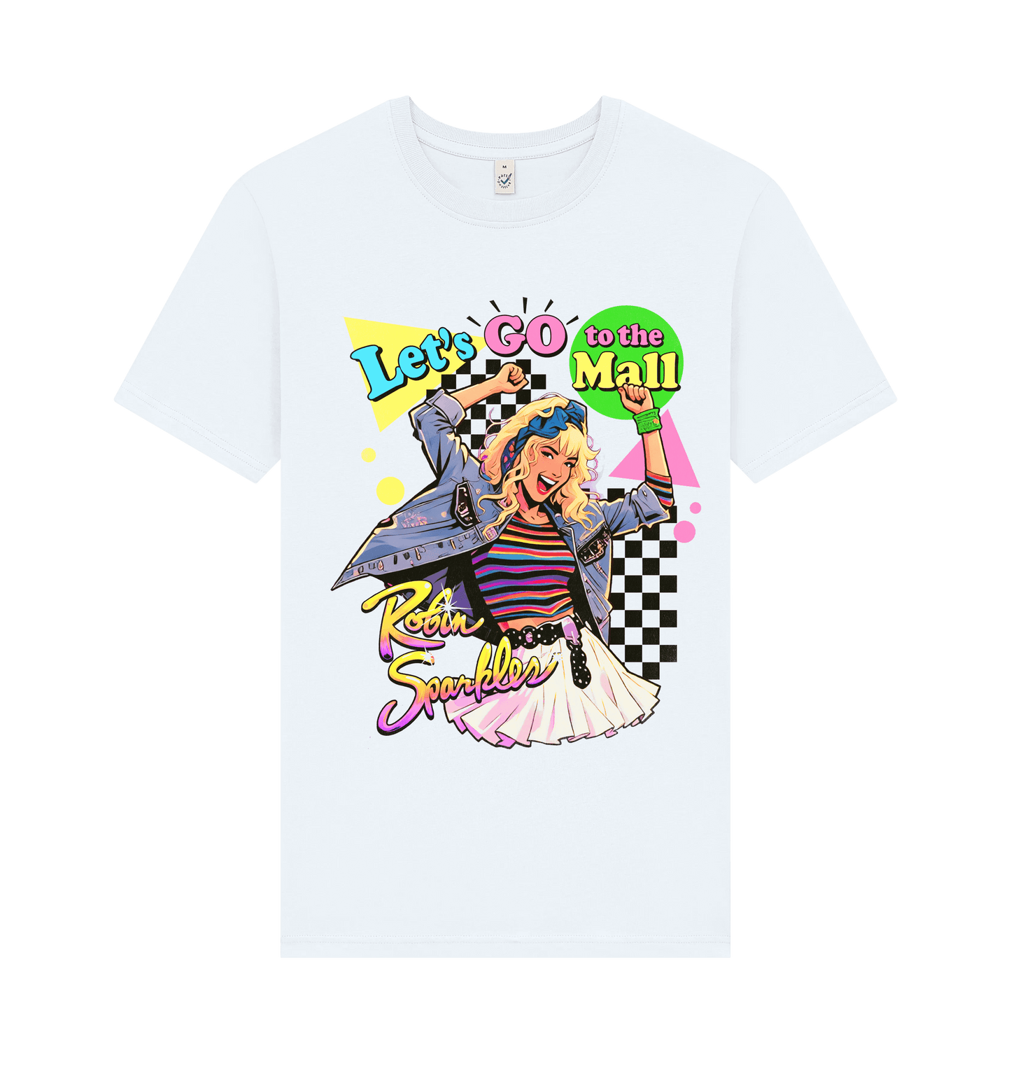 White Printed T-shirt Front