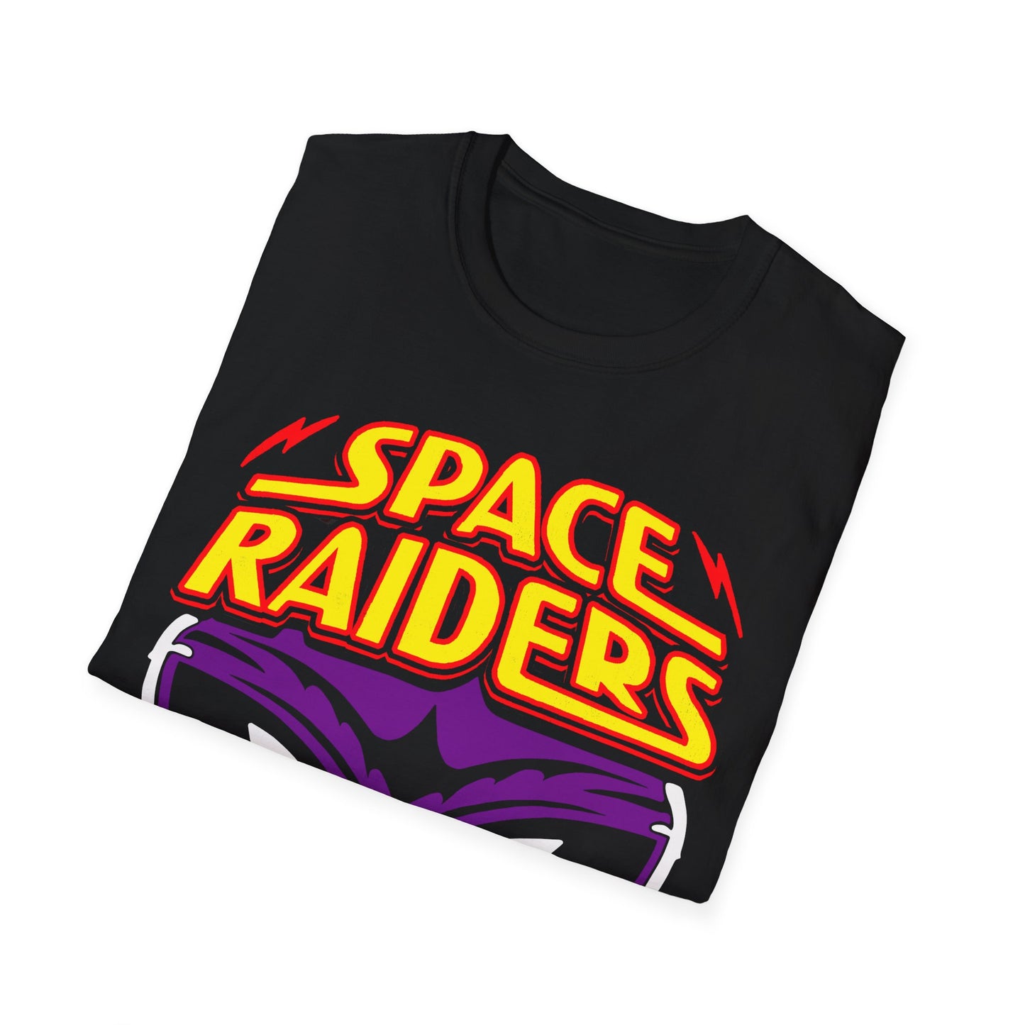 Retro Space Raiders Purple Alien T-Shirt