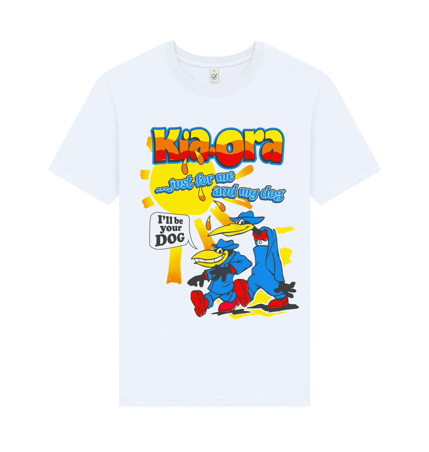White Printed T-shirt Front