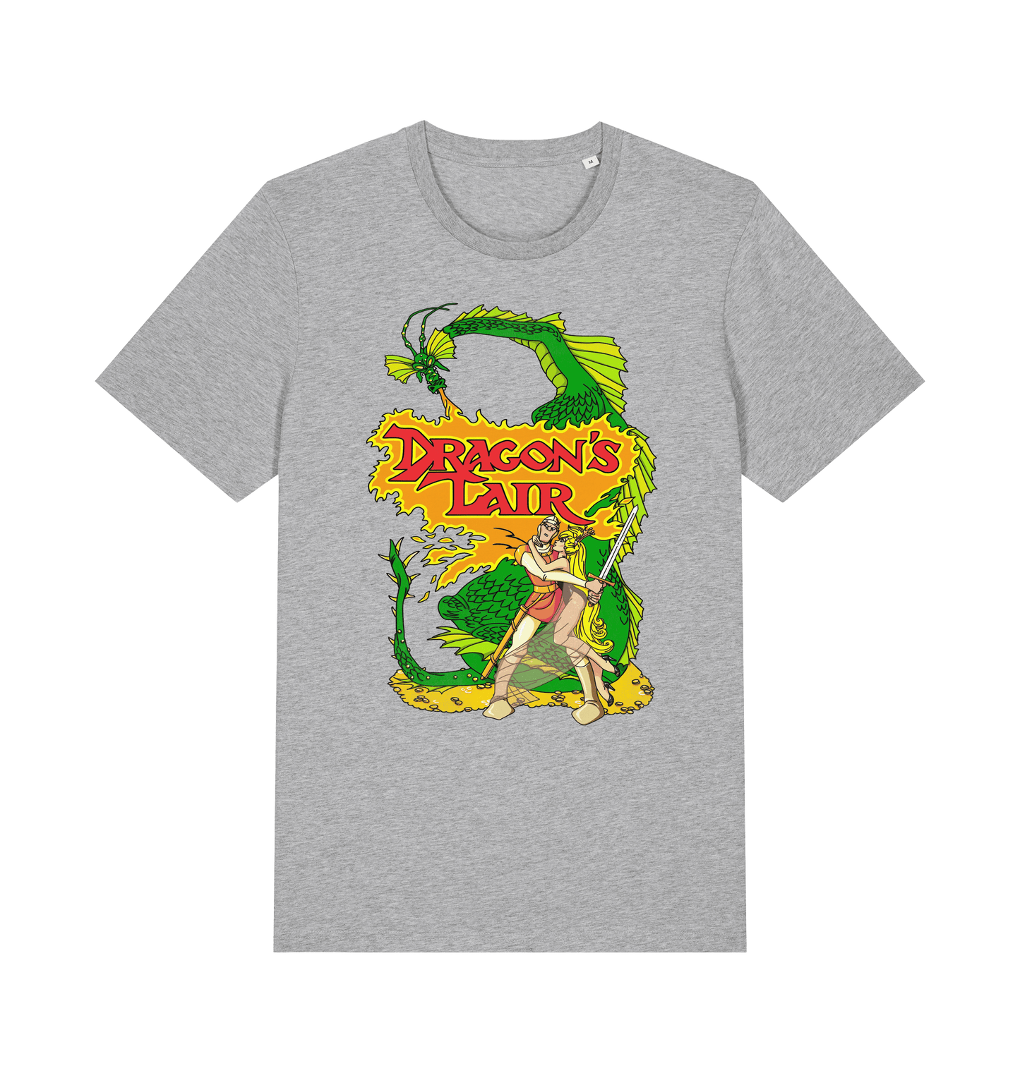 Heather Grey Printed T-shirt Front