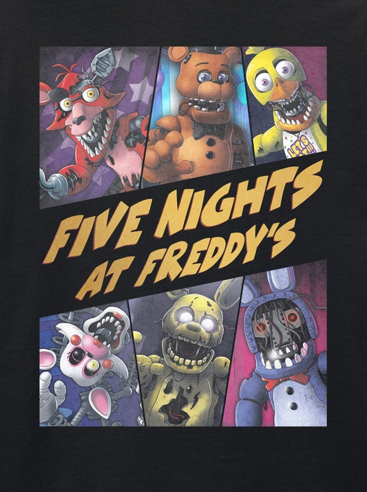 Five Nights at Freddy's - Withered Group Black T-Shirt