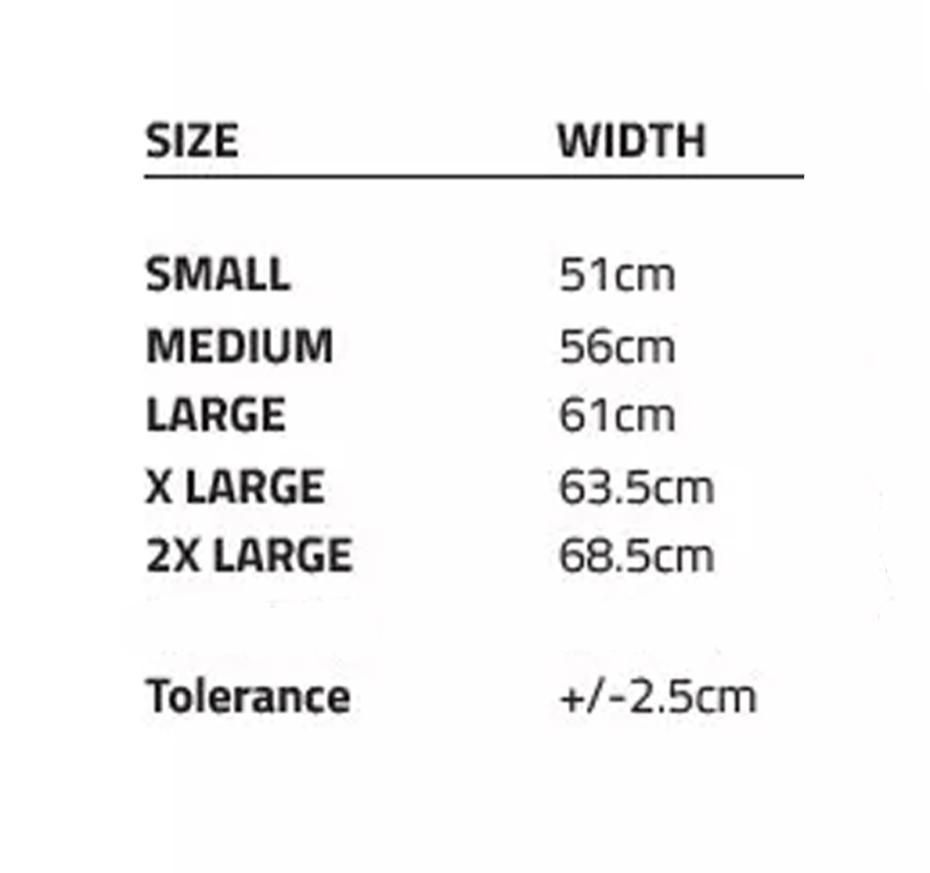 Hoodie size chart