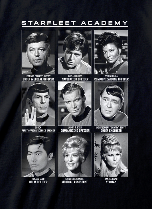 Star Trek - Scrapbook Black T-Shirt