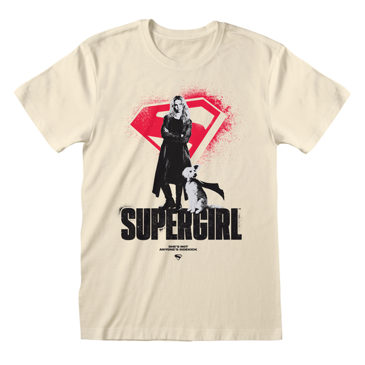 Supergirl - She's Not Anyone's Sidekick Natural T-Shirt