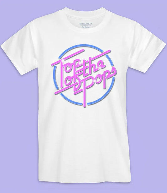 retro tees top of the pops chart music tv 80s fan t shirt