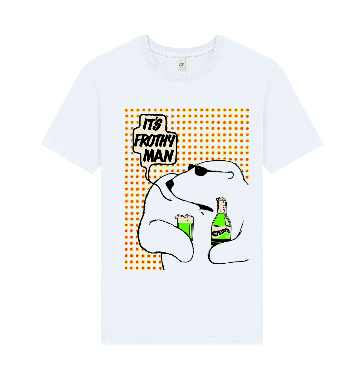 White Printed T-shirt Front