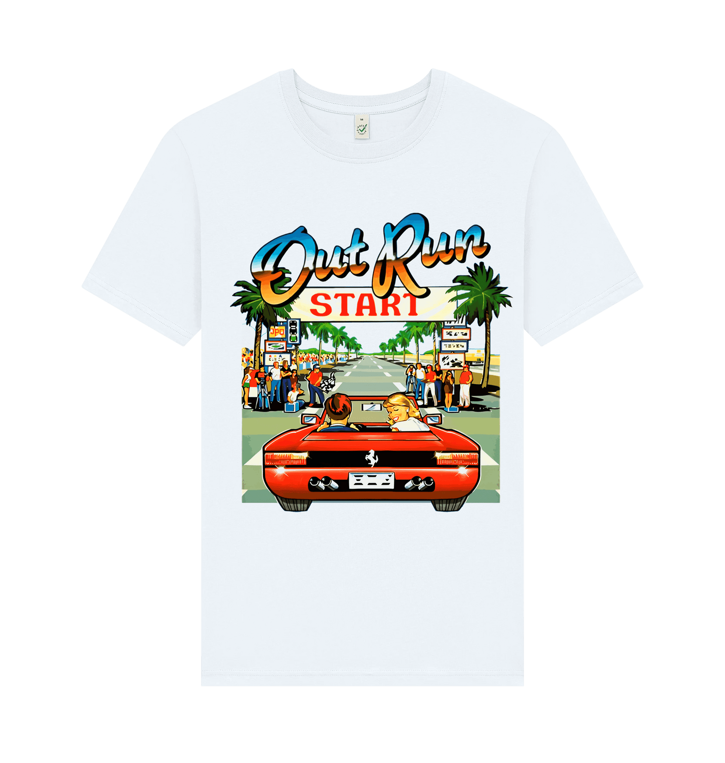 White Printed T-shirt Front