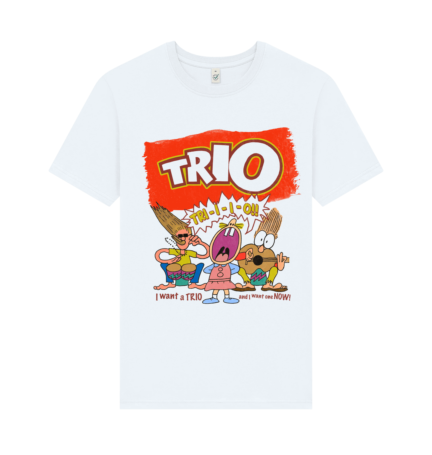 White Printed T-shirt Front