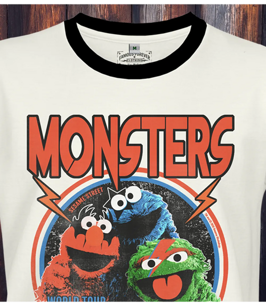 Sesame Street Monsters Of Rock XS Unisex T-shirt