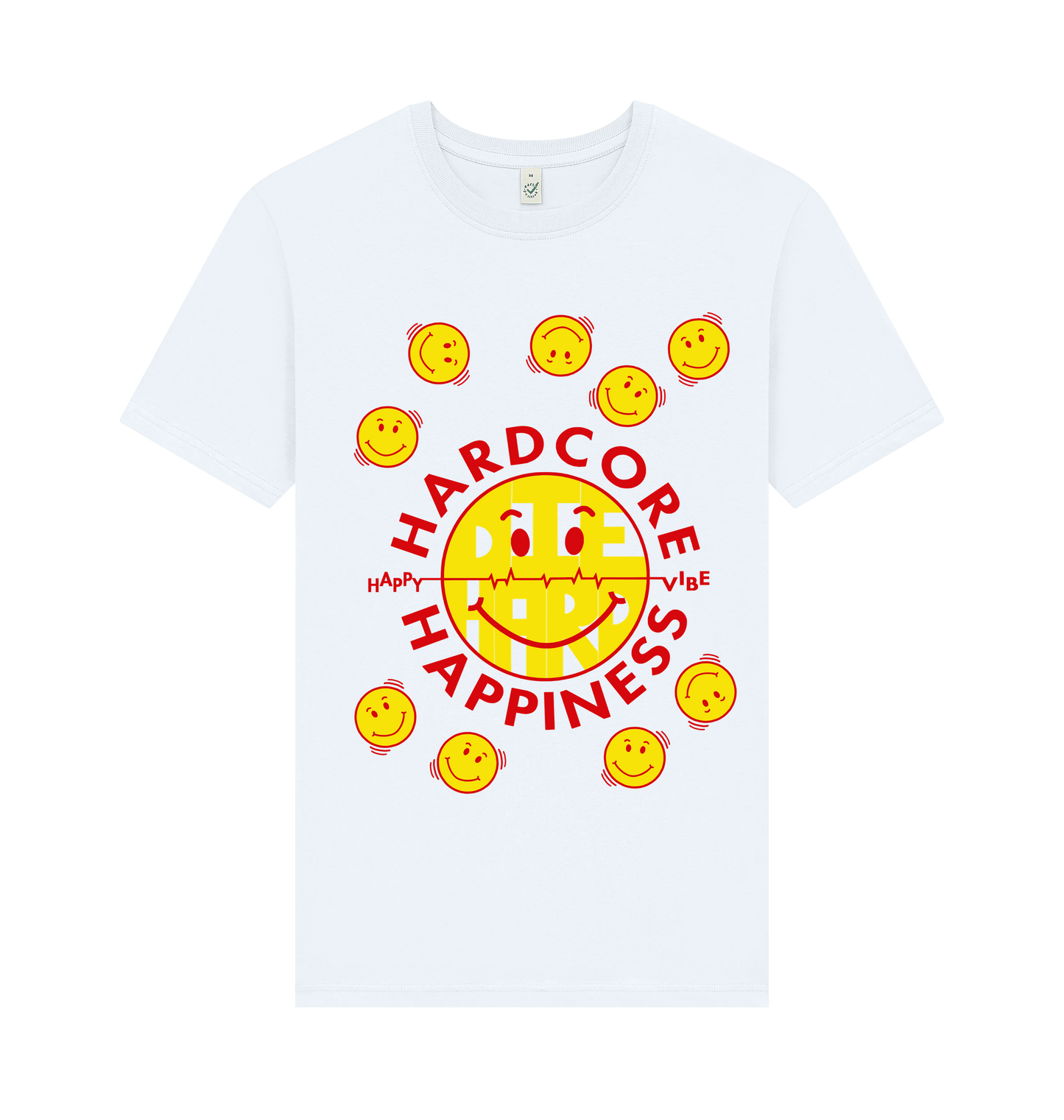 White Printed T-shirt Front