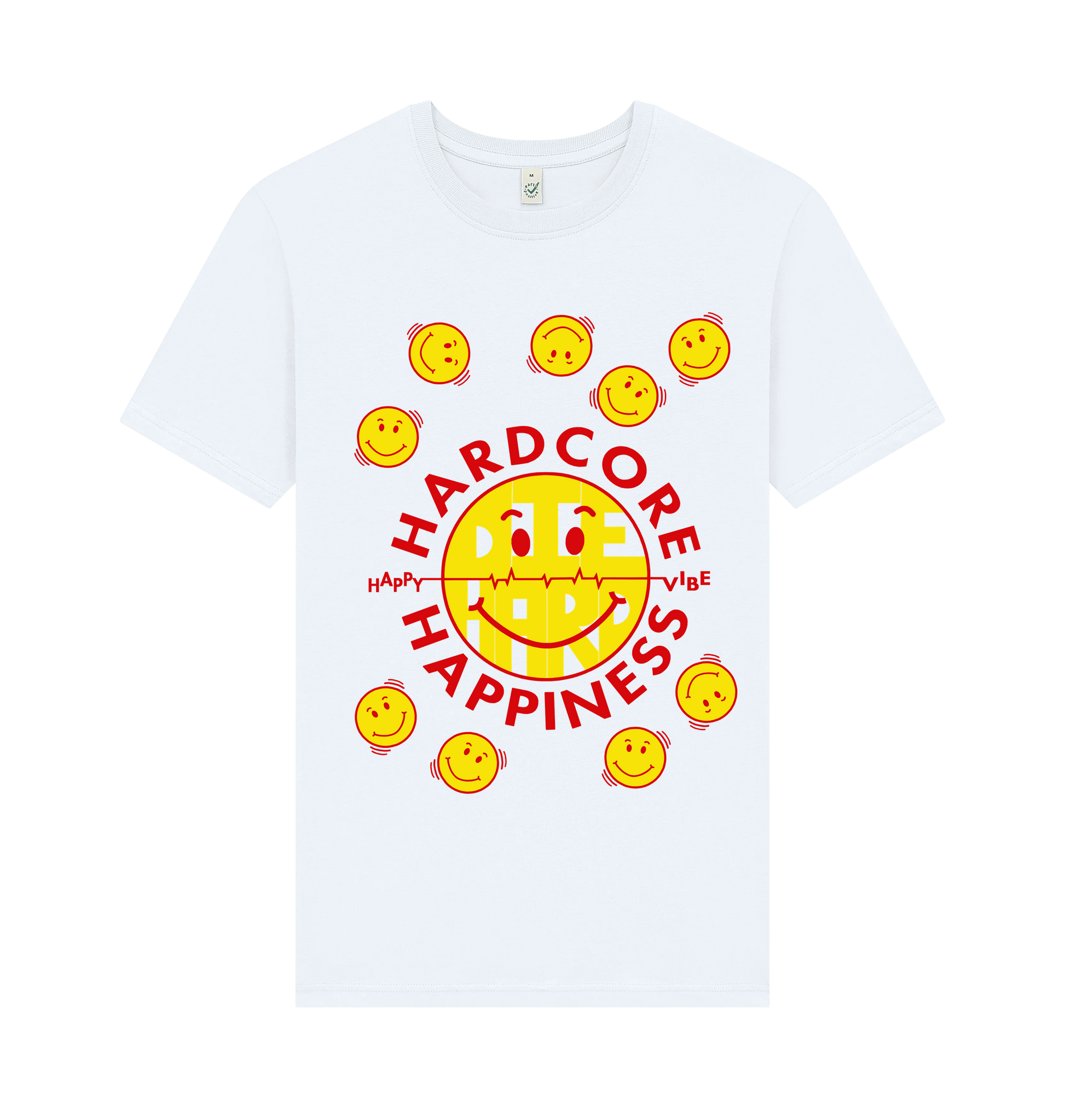 White Printed T-shirt Front