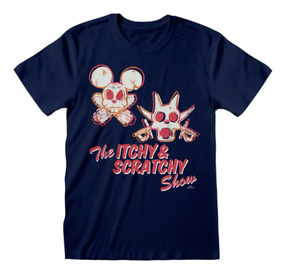 THE SIMPSONS - ITCHY AND SCRATCHY SKULLS - T-SHIRT