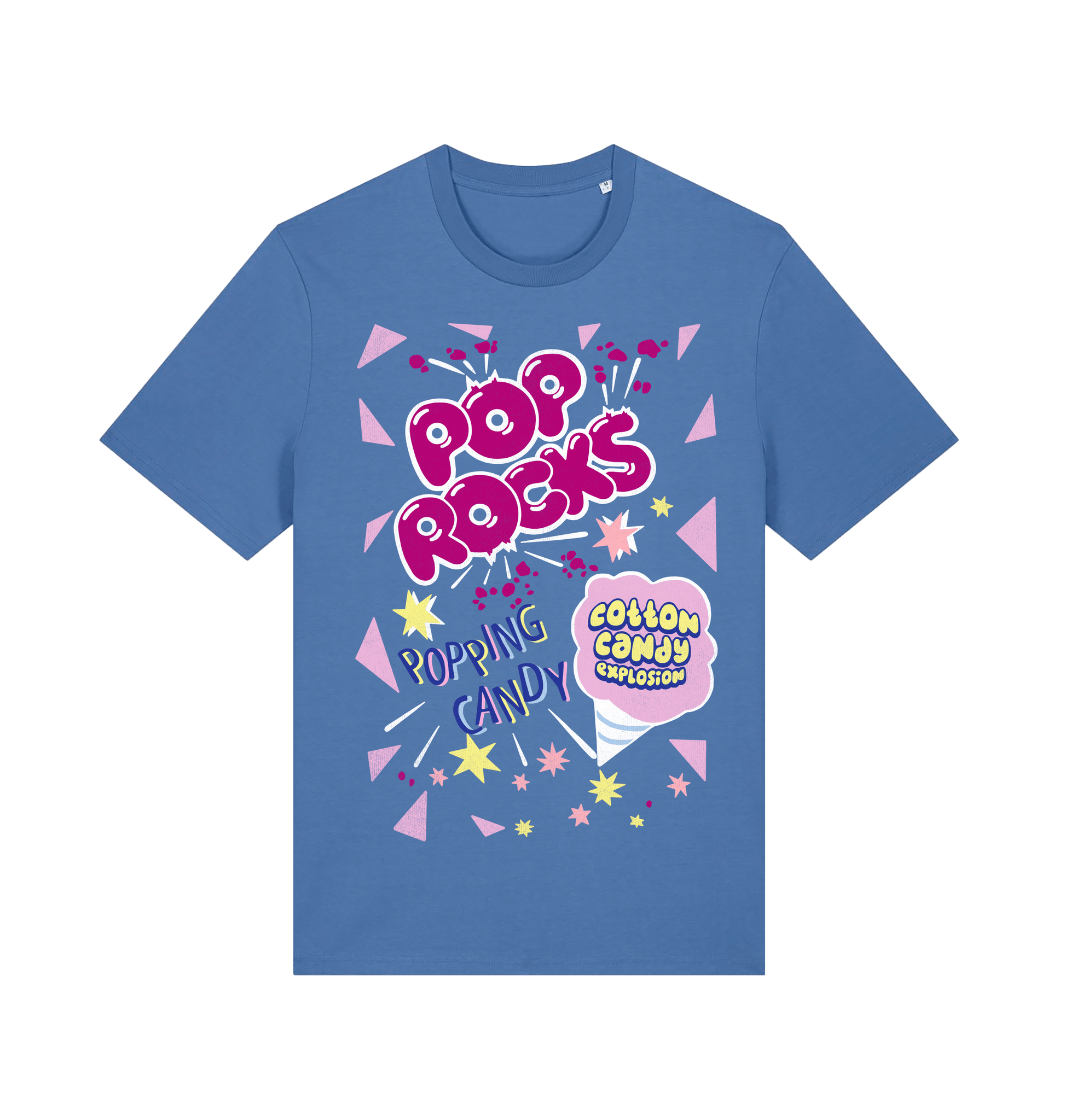 Bright Blue Printed T-shirt Front