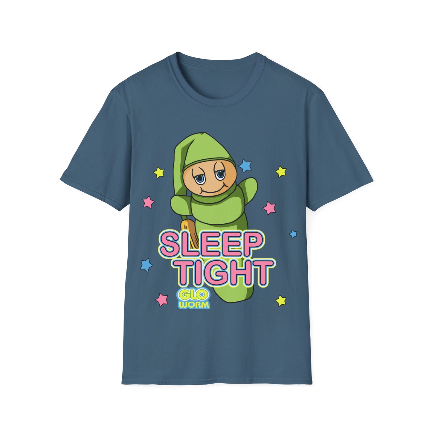 Retro Sleep Tight Glow Worm Unisex T-Shirt
