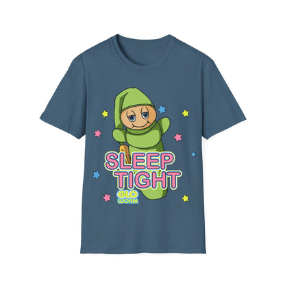 Retro Sleep Tight Glow Worm Unisex T-Shirt
