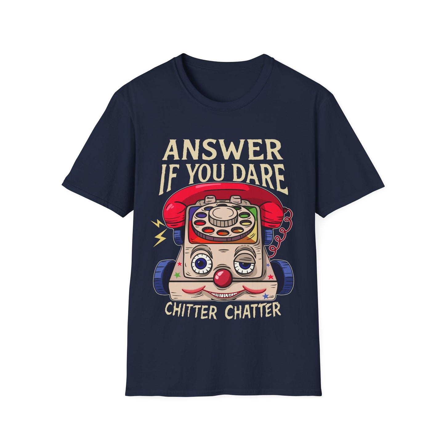 Vintage Eerie Toy Phone T-Shirt - 'Answer If You Dare'