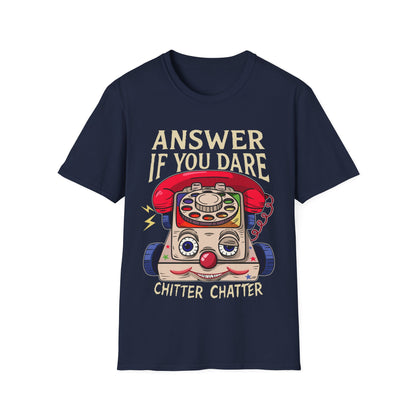 Vintage Eerie Toy Phone T-Shirt - 'Answer If You Dare'