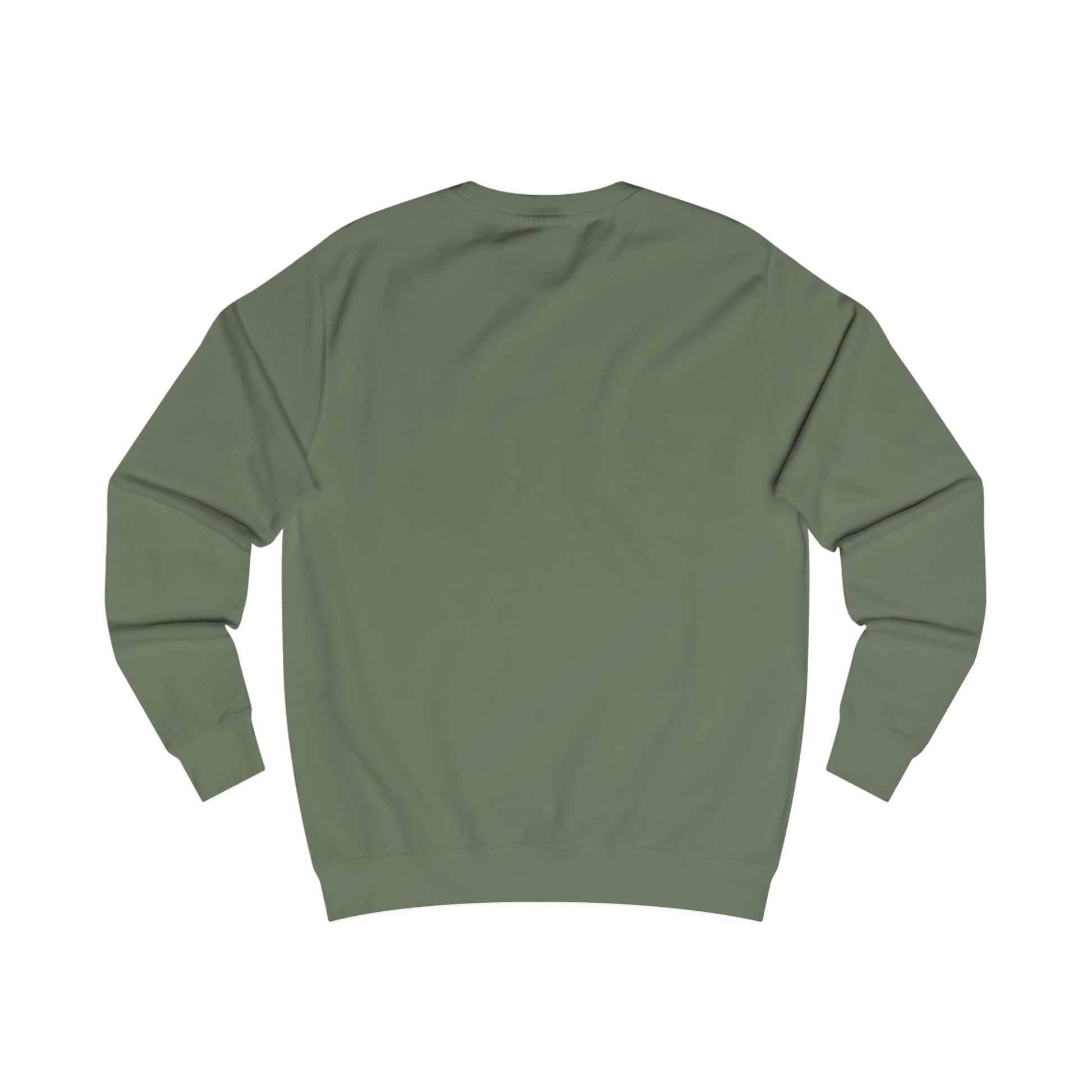 Green sweatshirt on a white background