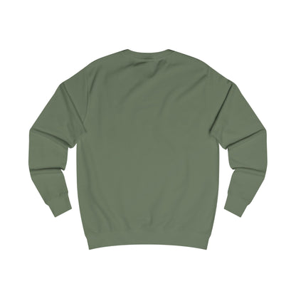 Green sweatshirt on a white background