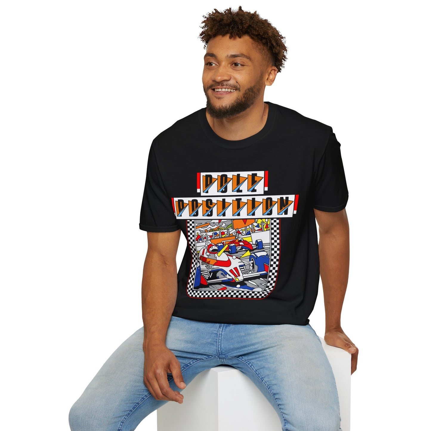 Pole Position Vintage Racing Video Game T-shirt