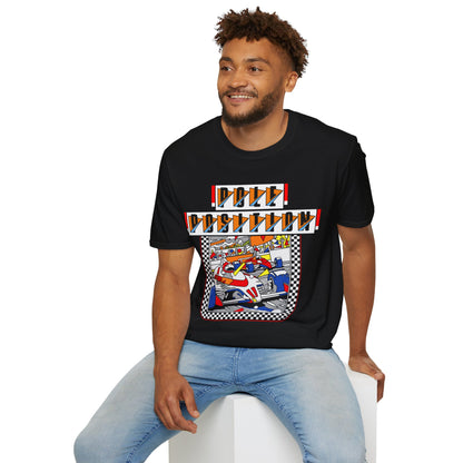 Pole Position Vintage Racing Video Game T-shirt