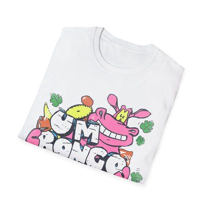 Um Bongo Cartoon Hippo T-Shirt | Retro Fruit Jungle Drink