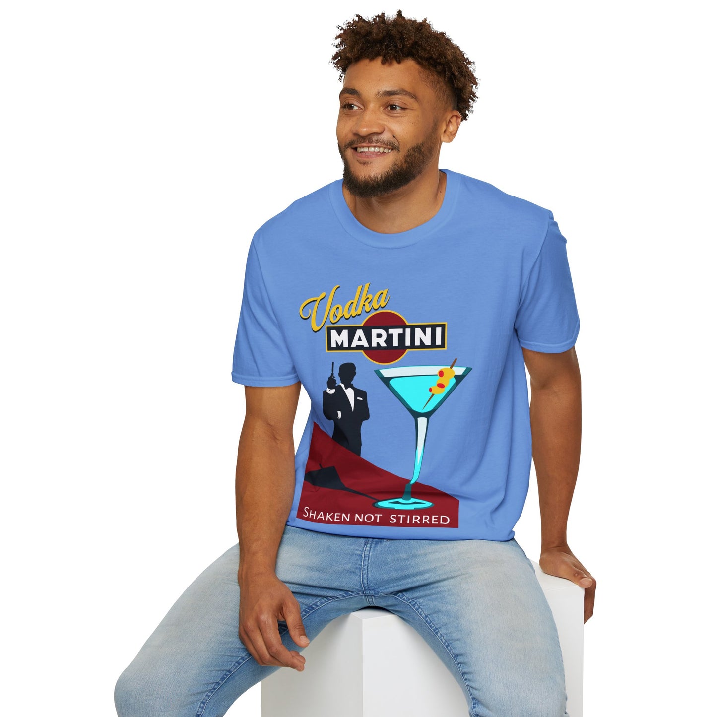 Retro Vodka Martini Unisex T-Shirt - Shaken Not Stirred Tee