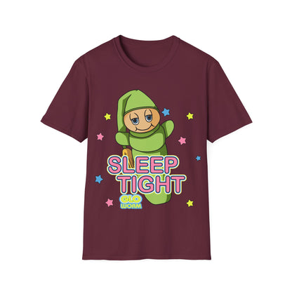 Retro Sleep Tight Glow Worm Unisex T-Shirt