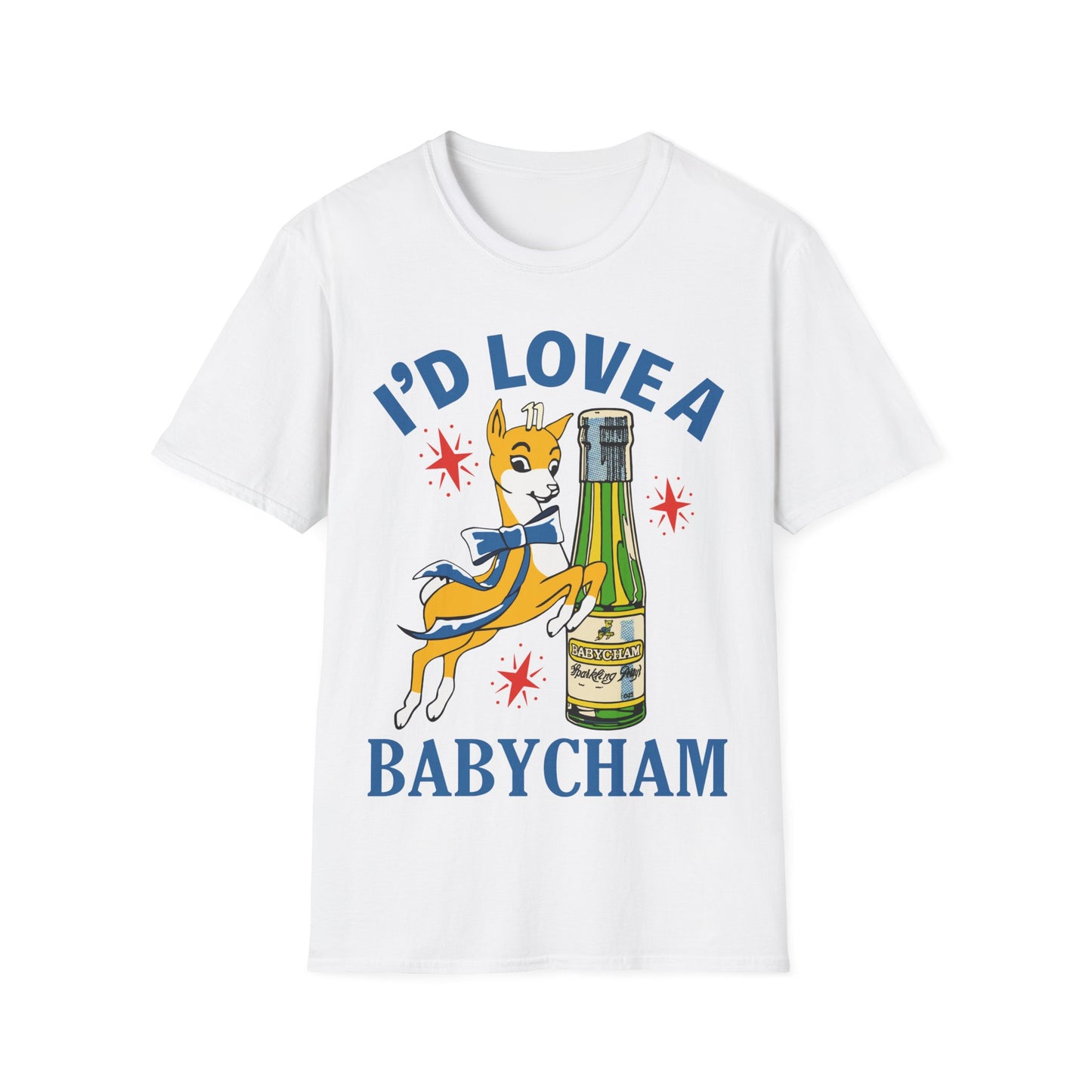 Retro 80s Babycham T-Shirt - I'd Rather Have A Babycham Top
