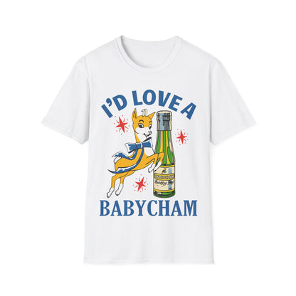 Retro 80s Babycham T-Shirt - I'd Rather Have A Babycham Top