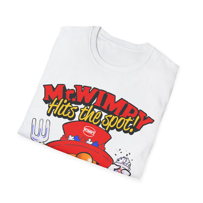 Retro Wimpy Graphic T-Shirt - Fast Food Burger and Fries Lover Unisex Tee