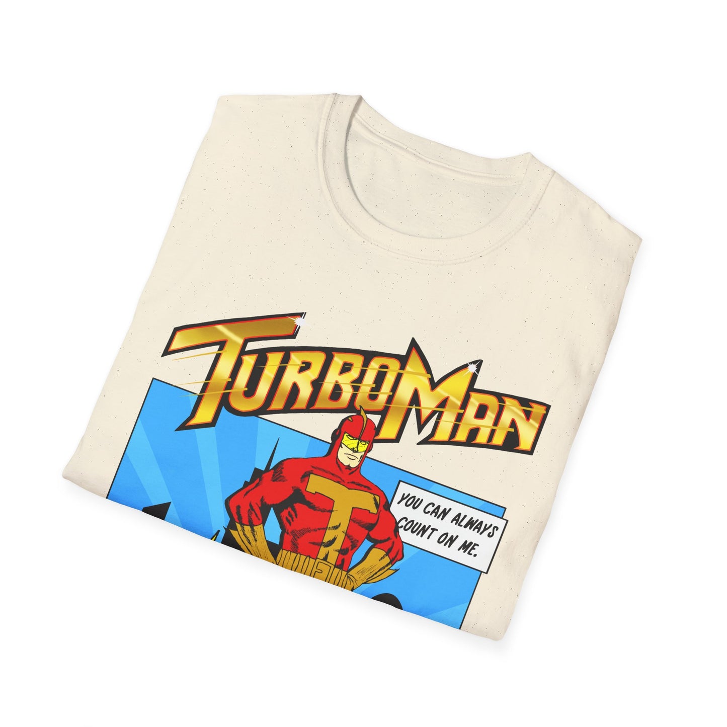 Turboman Action Hero T-Shirt | Retro Christmas Movie Superhero