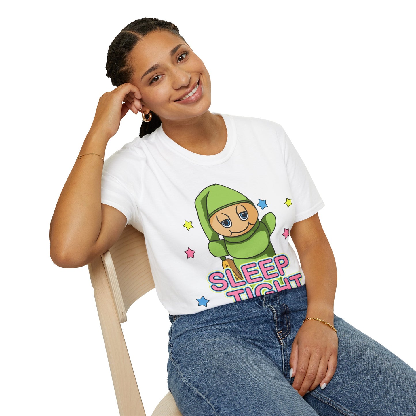 Retro Sleep Tight Glow Worm Unisex T-Shirt