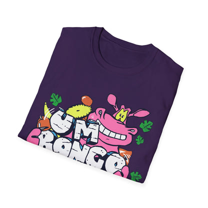 Um Bongo Cartoon Hippo T-Shirt | Retro Fruit Jungle Drink