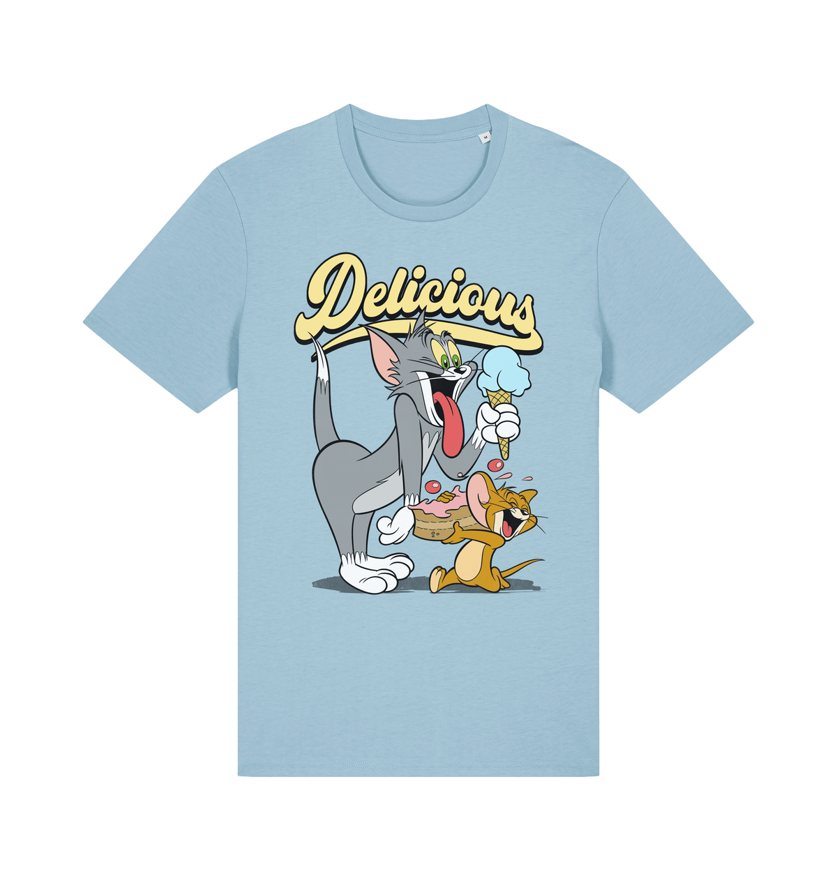 Sky Blue Printed T-shirt Front