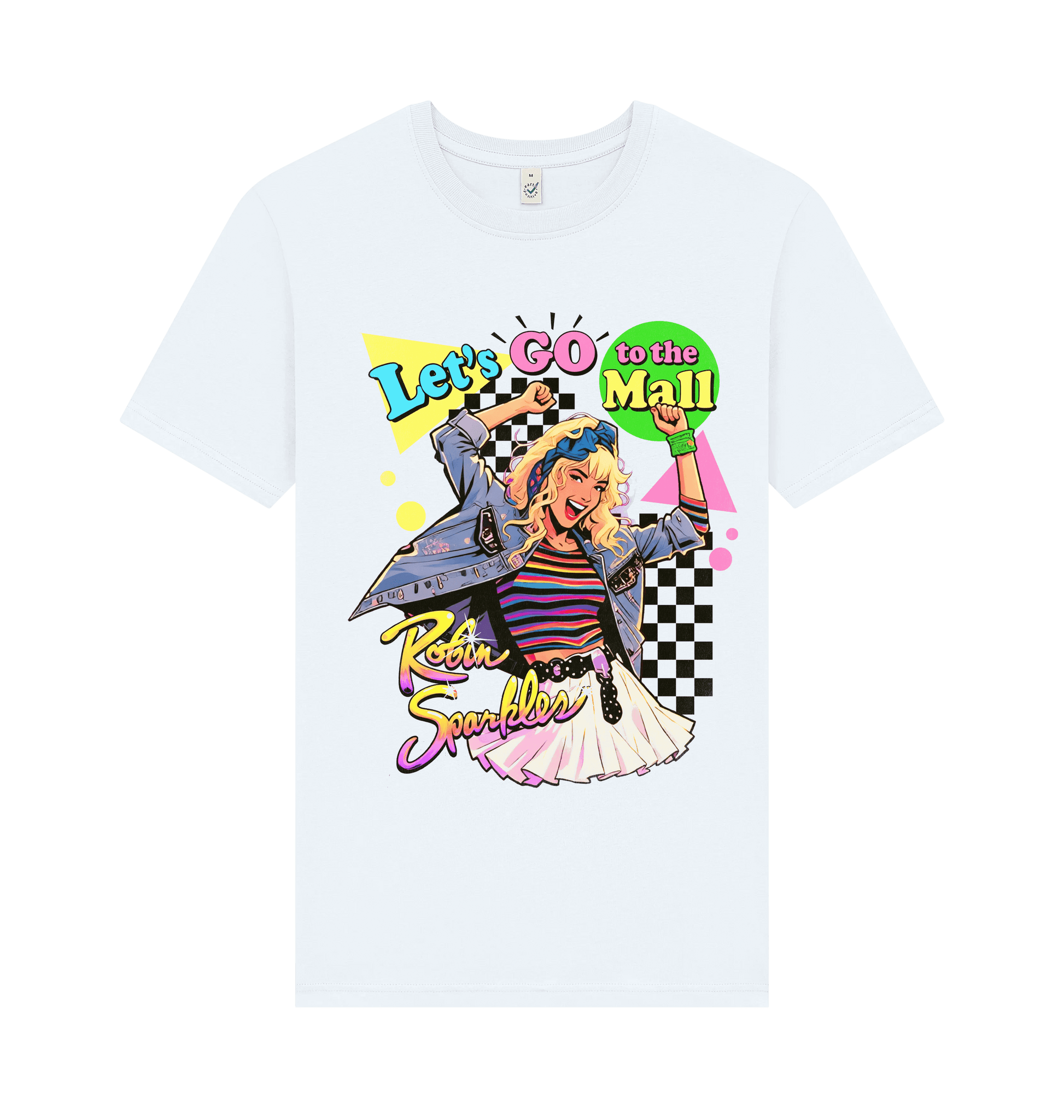 White Printed T-shirt Front