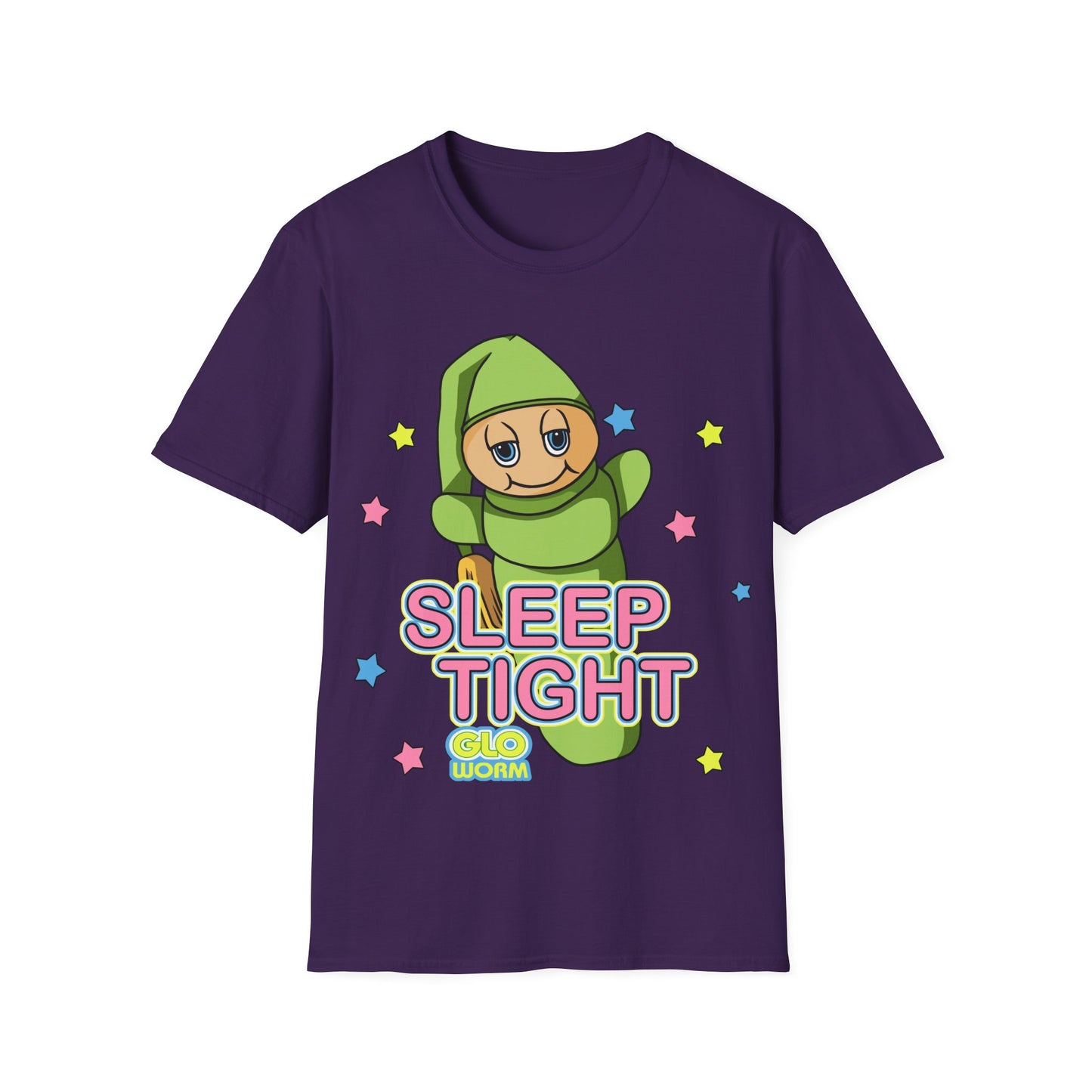 Retro Sleep Tight Glow Worm Unisex T-Shirt