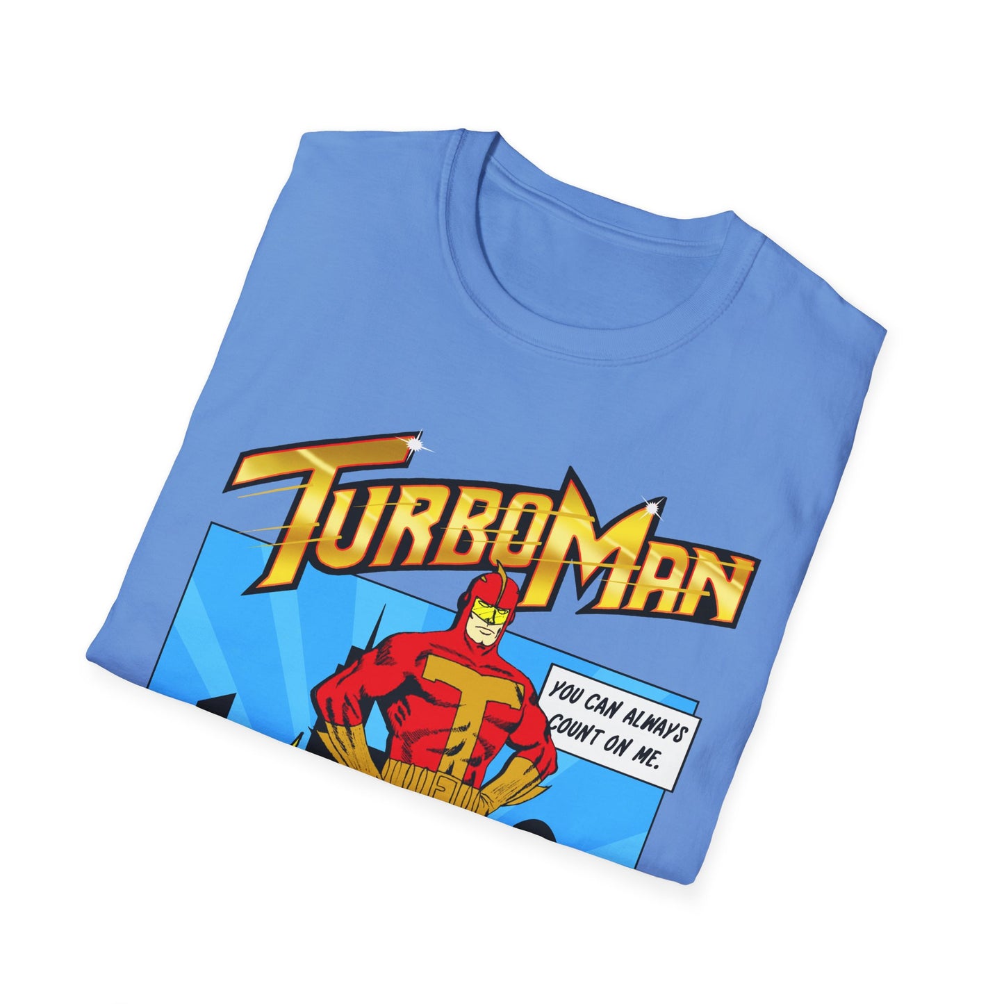Turboman Action Hero T-Shirt | Retro Christmas Movie Superhero