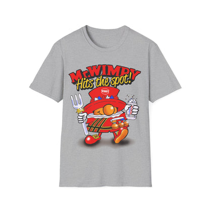 Retro Wimpy Graphic T-Shirt - Fast Food Burger and Fries Lover Unisex Tee