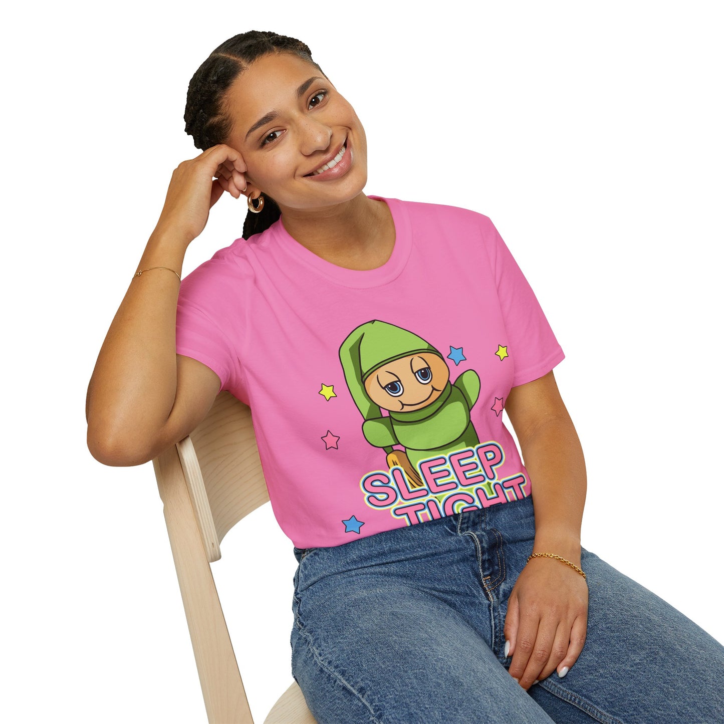 Retro Sleep Tight Glow Worm Unisex T-Shirt