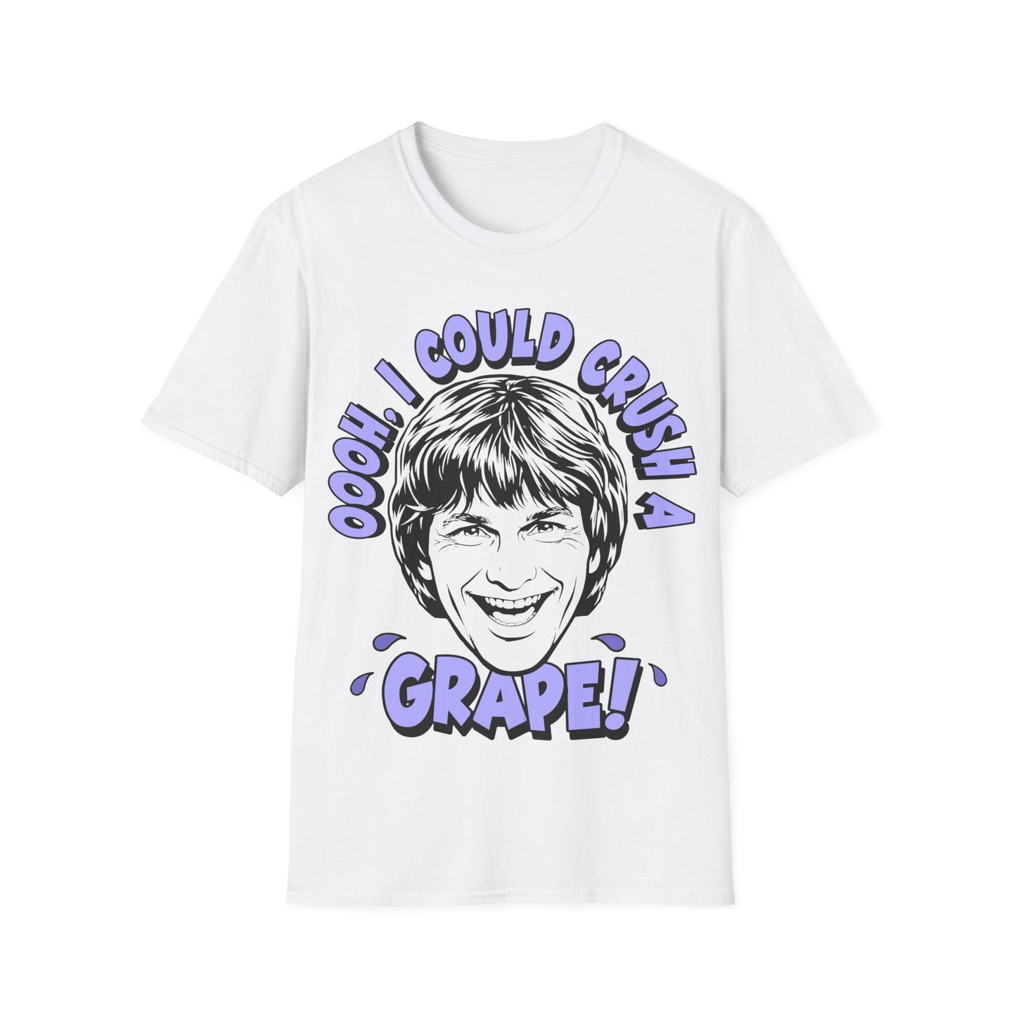 Retro 80s Graphic T-Shirt — “Oooh I Could Crush A Grape!”