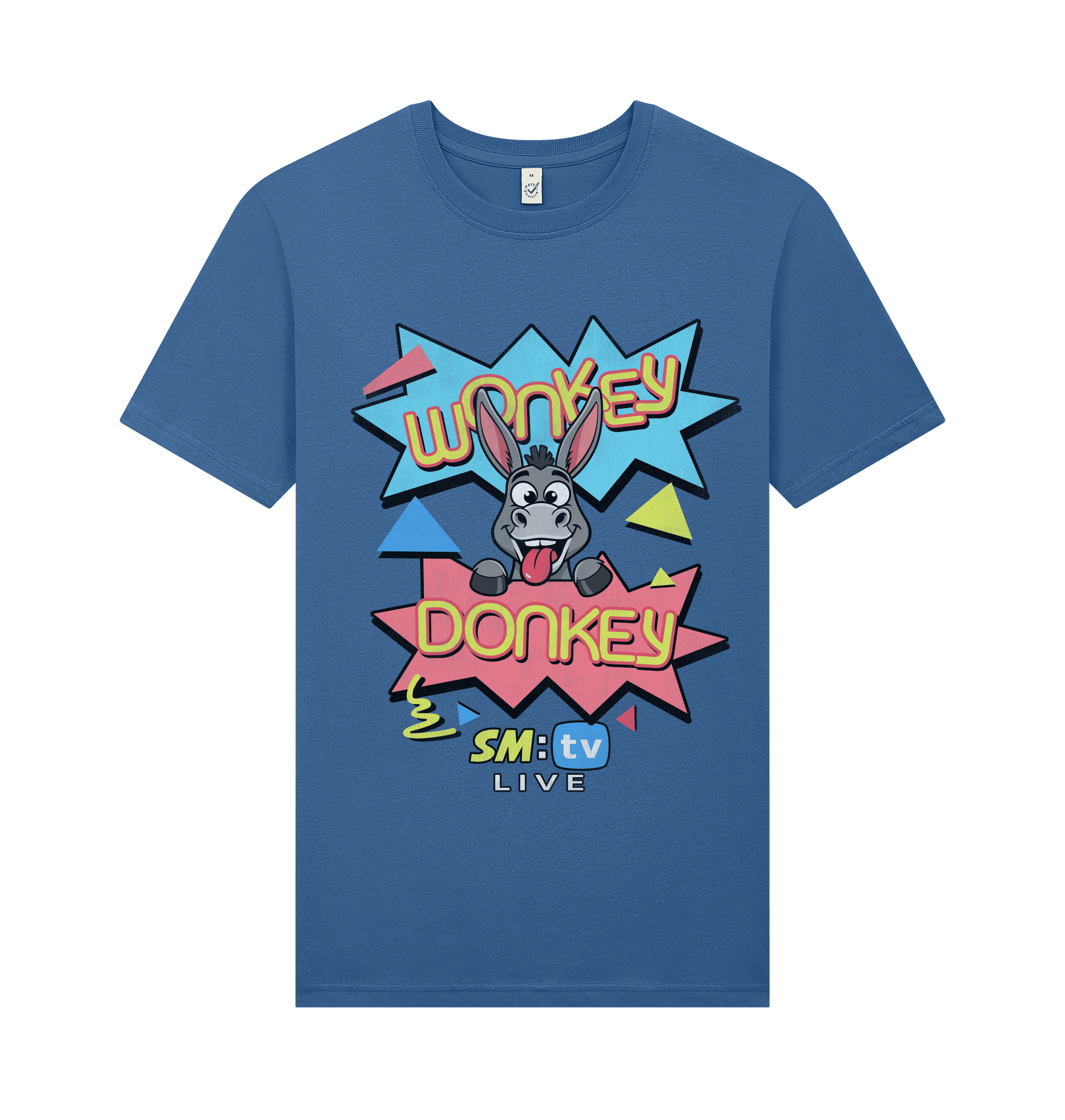 Faded Denim Printed T-shirt Front