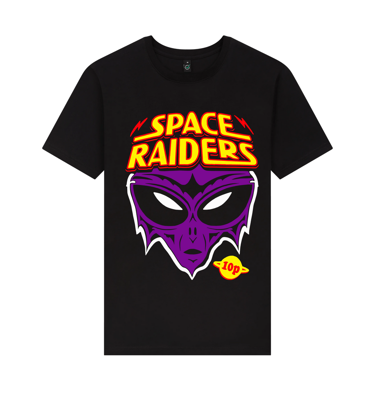 Black Printed T-shirt Front