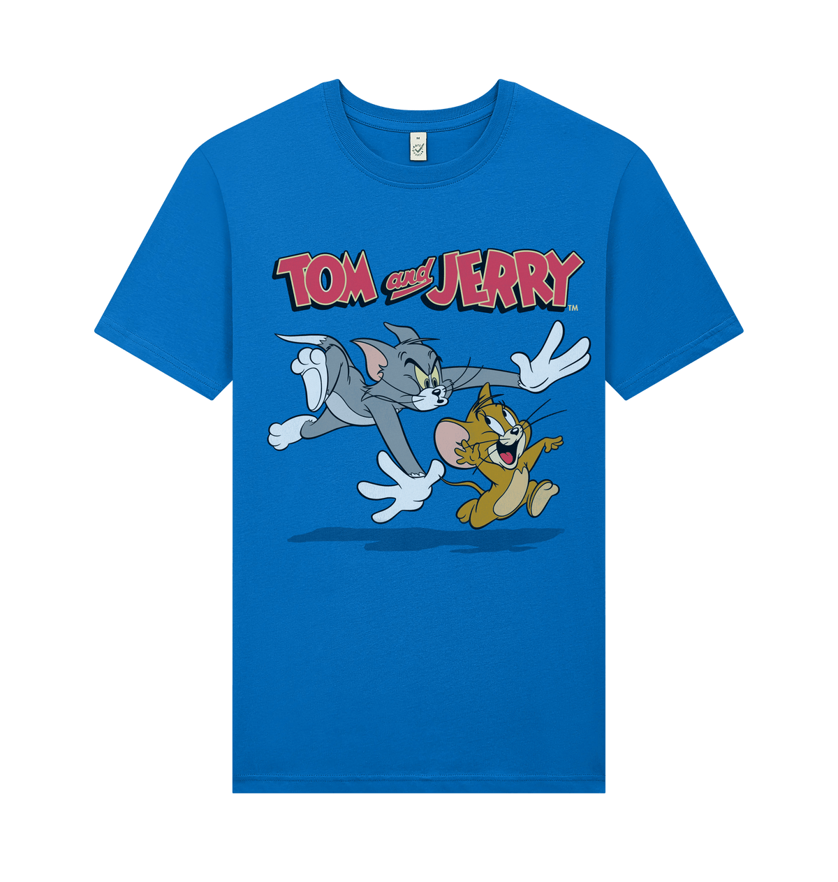 Bright Blue Printed T-shirt Front