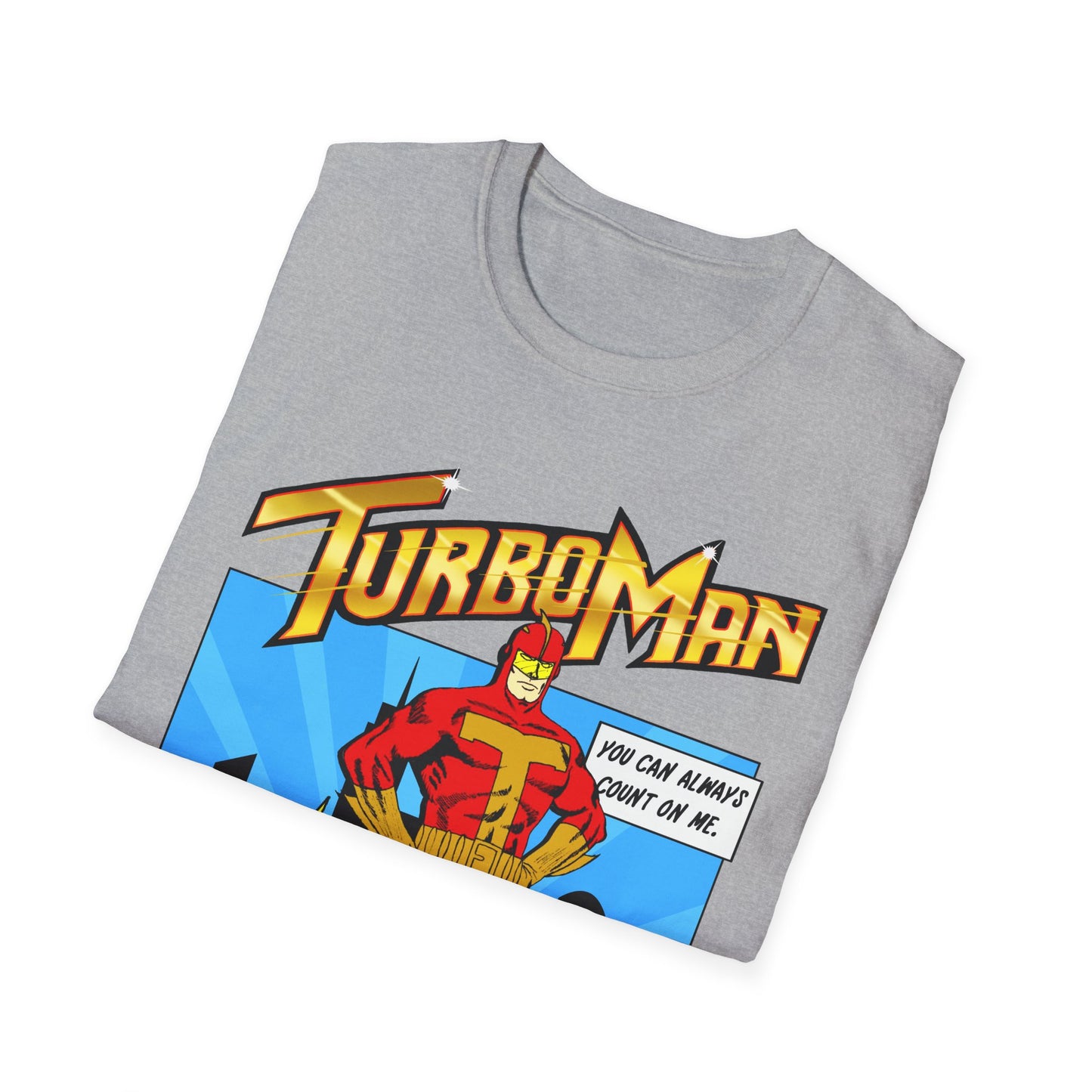 Turboman Action Hero T-Shirt | Retro Christmas Movie Superhero