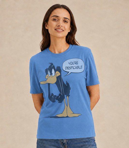 Looney Tunes Daffy Duck “You’re Despicable” Women’s Boyfriend Fit T-Shirt